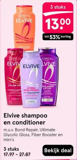 Etos L'oreal elvive shampoo en conditioner aanbieding