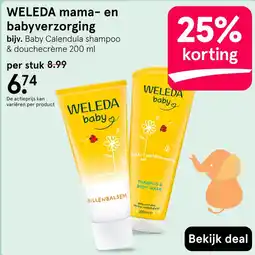 Etos Weleda mama en babyverzorging aanbieding