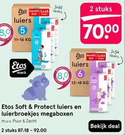 Etos Etos Soft & Protect luiers en luierbroekjes aanbieding