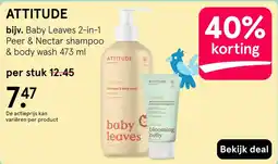 Etos Attitude baby leaves shampoo & body wash aanbieding