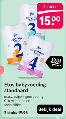 Etos Etos babyvoeding standaard aanbieding