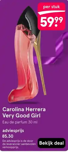Etos Carolina Herrera Very Good Girl aanbieding