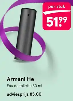 Etos Armani He aanbieding