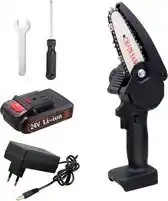 Bol.com Draadloze Mini Kettingzaag 13 cm – Elektrische Snoeizaag met Extra Accu & Luxe Koffer aanbieding