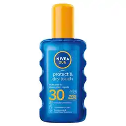 Trekpleister NIVEA Sun Protect & Dry Touch SPF30 Transparante Zonnebrandspray aanbieding