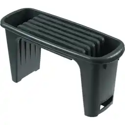 Bol.com Nature - Tuinkruk 2-in-1 - Tuinzit/-knielkruk - tuin werkbank - Antraciet - H34 x 66 x 25cm aanbieding