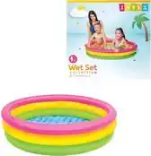 Bol.com Intex Sunset Glow Opblaaszwembad - Ø 114 x 25 cm aanbieding