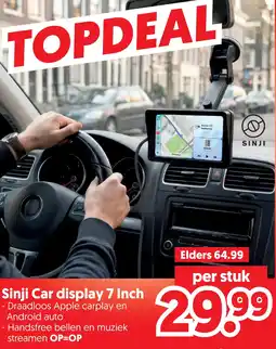 Dekamarkt Sinji Car display 7 Inch aanbieding
