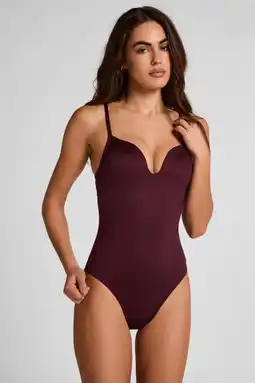 Wehkamp Hunkemöller badpak Neoprene paars aanbieding