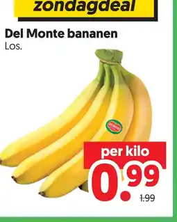 Dekamarkt Del Monte bananen aanbieding