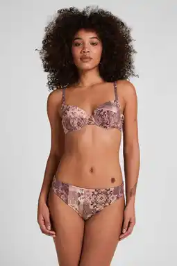 Wehkamp Hunkemöller bikinibroekje met print paars aanbieding
