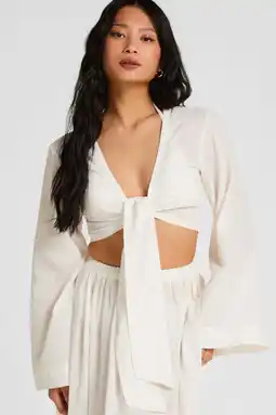 Wehkamp Hunkemöller strand crop-top Glam wit aanbieding
