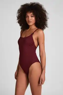 Wehkamp Hunkemöller high leg badpak Aruba paars aanbieding