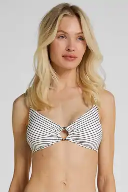 Wehkamp Hunkemöller voorgevormde bikinitop Stripes wit aanbieding
