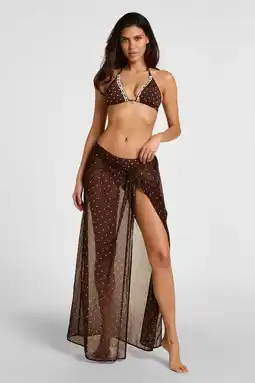 Wehkamp Hunkemöller Algarve pareo met stippen - bruin aanbieding