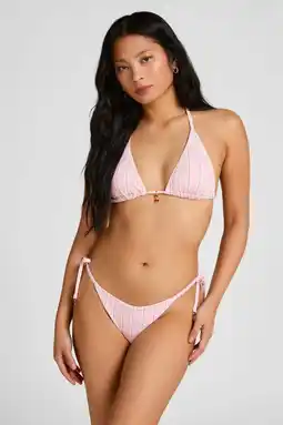 Wehkamp Hunkemöller Corfu high leg bikinibroekje met print - roze aanbieding