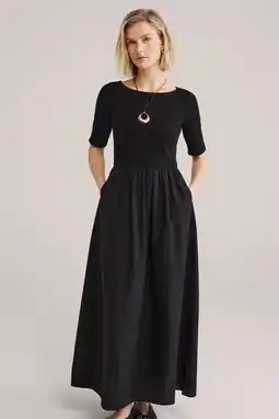 Wehkamp WE Fashion A-lijn jurk zwart aanbieding