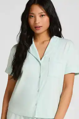 Wehkamp Hunkemöller pyjamatop lichtblauw aanbieding