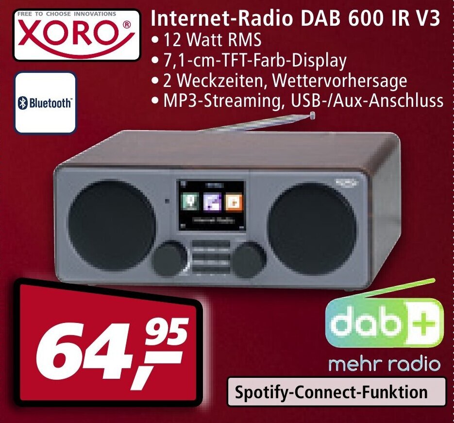 Xoro DAB 600 IR V3 aanbieding bij mein real DE