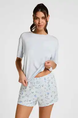 Wehkamp Hunkemöller Daisy shortama - blauw aanbieding