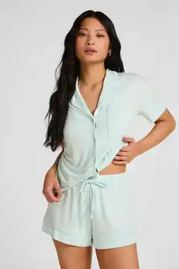 Wehkamp Hunkemöller pyjamashort lichtblauw aanbieding