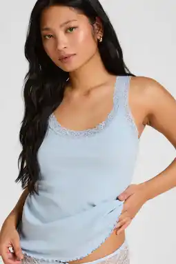 Wehkamp Hunkemöller pyjamatop blauw aanbieding