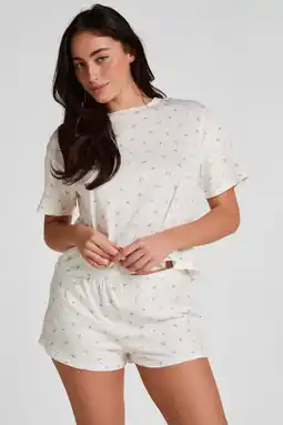 Wehkamp Hunkemöller shortama wit aanbieding