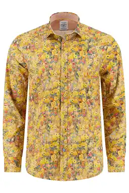 Wehkamp A fish named Fred regular casual overhemd geel aanbieding