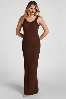 Wehkamp Hunkemöller Coastal Muse strandjurk - bruin aanbieding