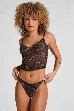 Wehkamp Hunkemöller string Ella bruin aanbieding
