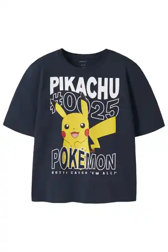 Wehkamp NAME IT KIDS Pokemon T-shirt donkerblauw aanbieding