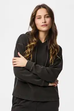 Wehkamp PIECES hoodie PCCHILLI zwart aanbieding