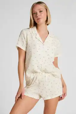 Wehkamp Hunkemöller pyjamashort wit aanbieding