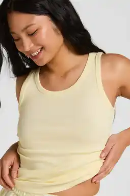 Wehkamp Hunkemöller pyjamatop lichtgeel aanbieding