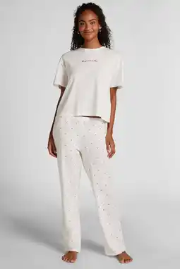 Wehkamp Hunkemöller pyjama wit aanbieding