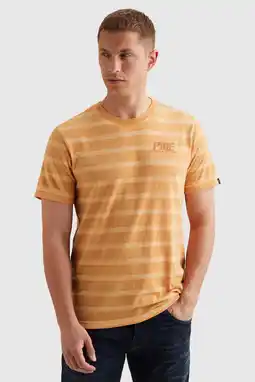 Wehkamp PME Legend regular gestreept T-shirt geel aanbieding