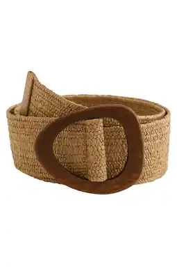 Wehkamp WE Fashion raffia riem naturel aanbieding
