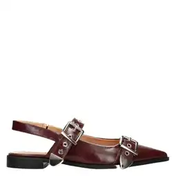 Wehkamp POSH by Poelman Julie lak slingback loafers bordeaux aanbieding