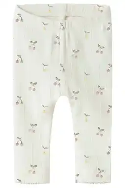 Wehkamp NAME IT BABY regular legging wit fijn gebreid aanbieding