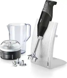 Bol.com Bamix SwissLine M200 Mat Zwart - 200W - Inclusief Accessoires en Smart Helpers aanbieding