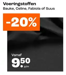Kwantum Voeringstoffen aanbieding