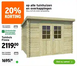 GAMMA Tuinhuis Fresia aanbieding