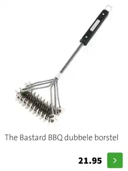 Intratuin The Bastard BBQ dubbele borstel aanbieding