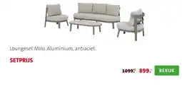 Intratuin L loungeset Miro aanbieding
