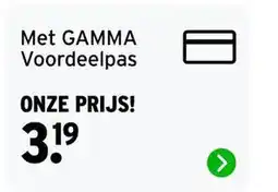GAMMA Met GAMMA Voordeelpas aanbieding