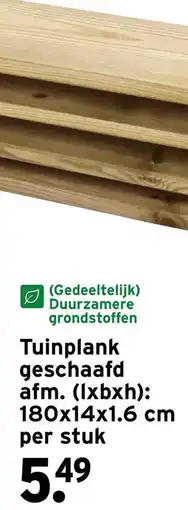 GAMMA Tuinplank geschaafd aanbieding