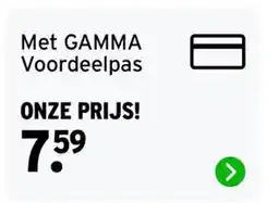 GAMMA Met GAMMA Voordeelpas aanbieding