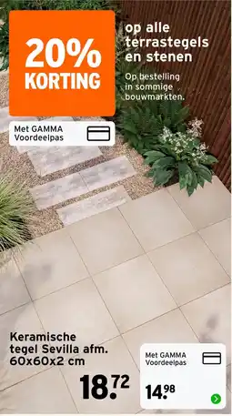 GAMMA Keramische tegel Sevilla aanbieding