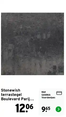 GAMMA Stonewish terrastegel Boulevard Parij... aanbieding