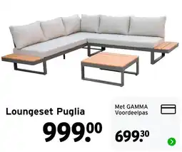 GAMMA L loungeset Puglia aanbieding